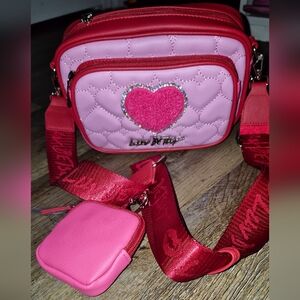 New with tags Pink and red Betsey Johnson purse